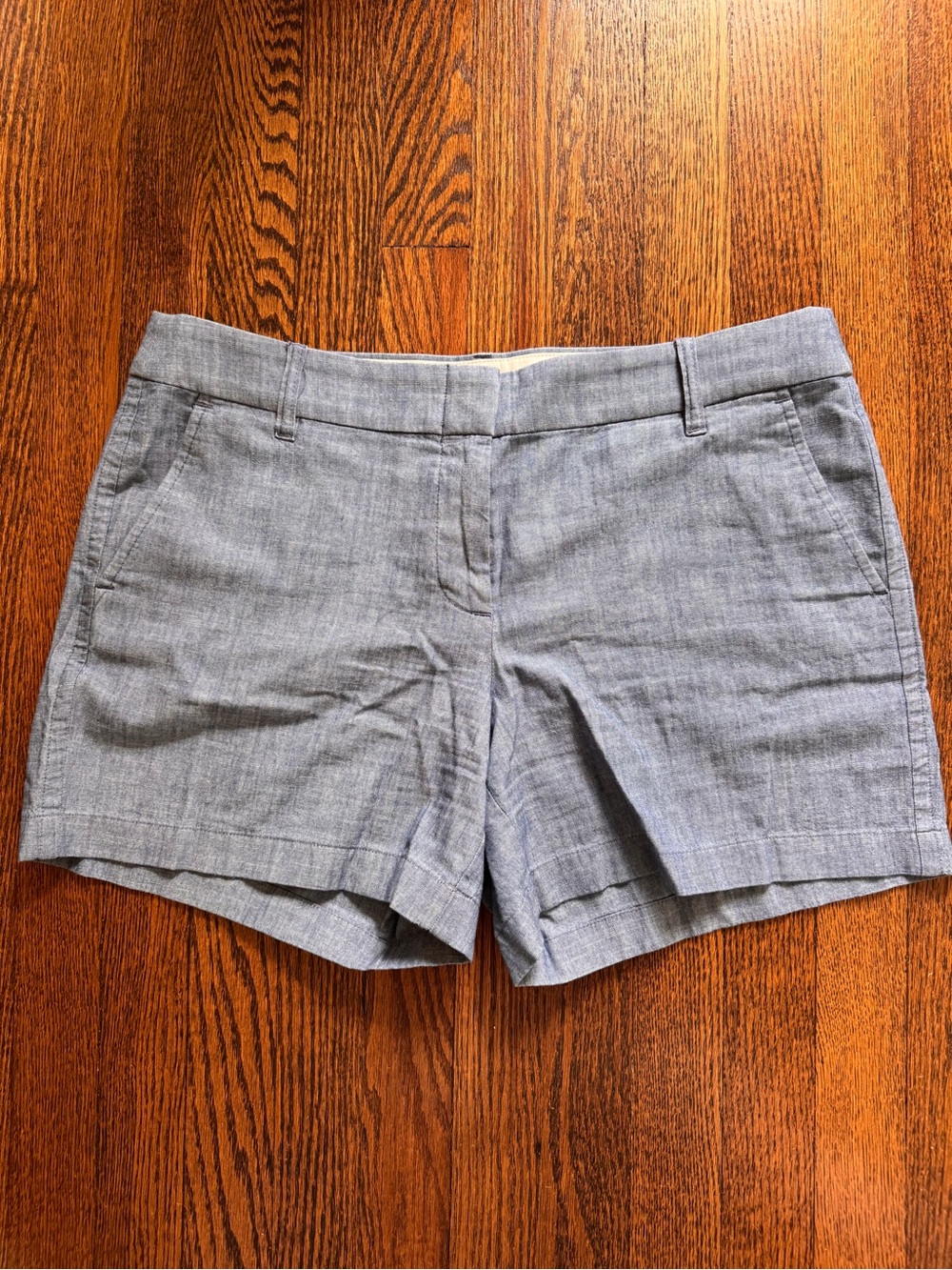 J. Crew Chambray-Style Light Blue Women's Shorts